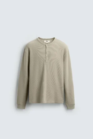 T-SHIRT HENLEY WAFFLE EDISI TERBATAS